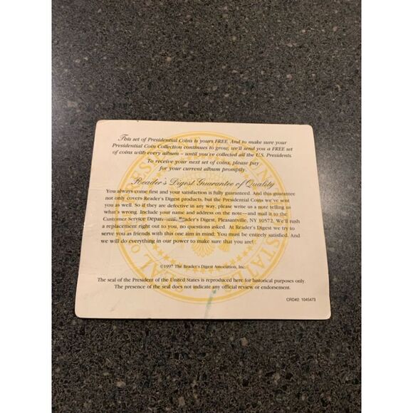 Coin History of the U.S. Presidents coins - Picture 9 of 9